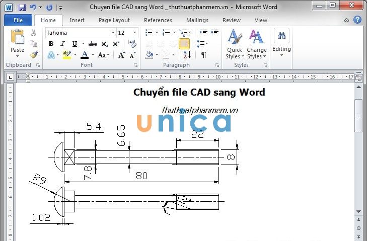 Copy từ cad sang word bằng phần mềm BetterWMF - Hình 3