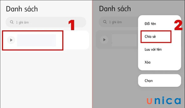 Thao tác gửi file ghi âm qua gmail