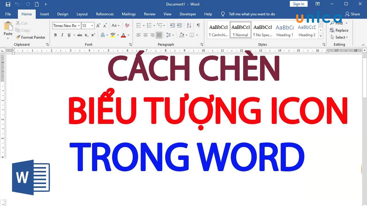 Chèn icon vào word giúp tạo sự chú ý