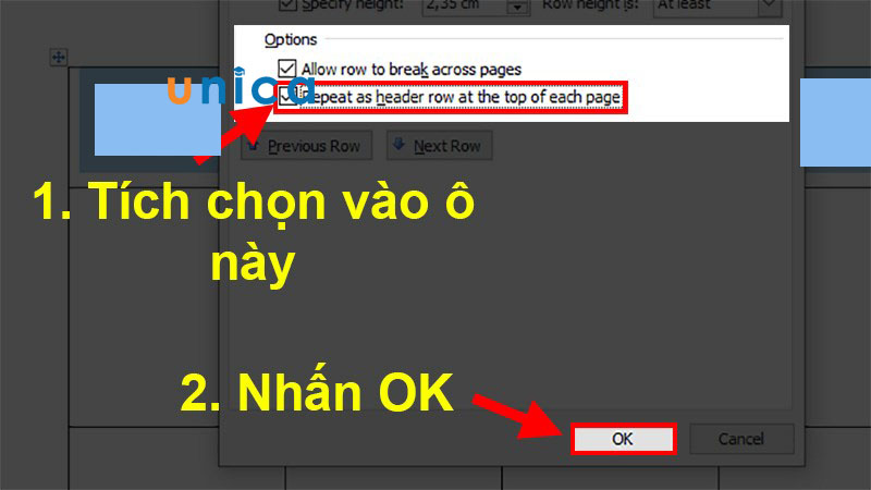 Bấm OK