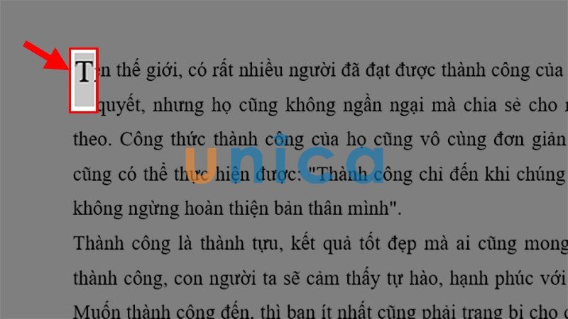 Cách chỉnh vị trí cho Dropcap trong Word - Hình 1