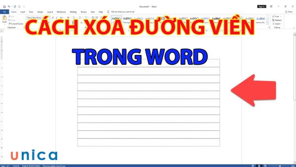 Xóa dòng kẻ trong Word là để chỉnh sửa tài liệu dễ dàng hơn