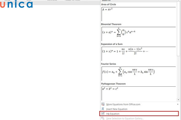 Chọn Ink Equation