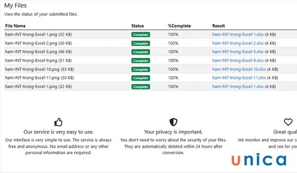 Tải file về máy tính