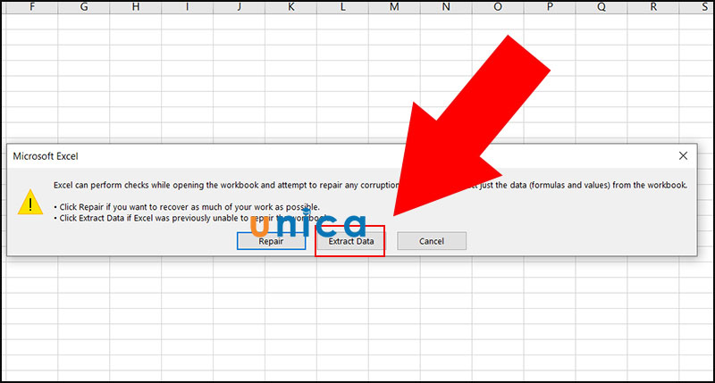 Vào mục Extract Data