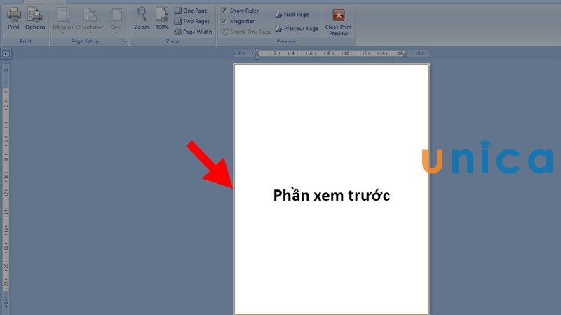 Phần xem trước trong Word