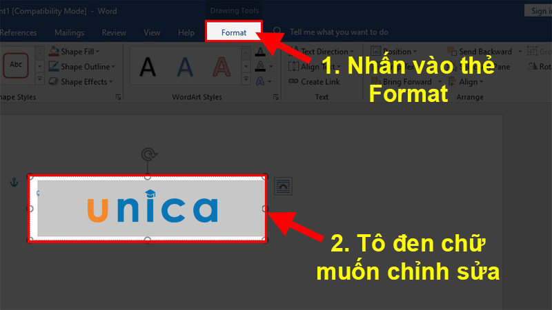 Chọn Format