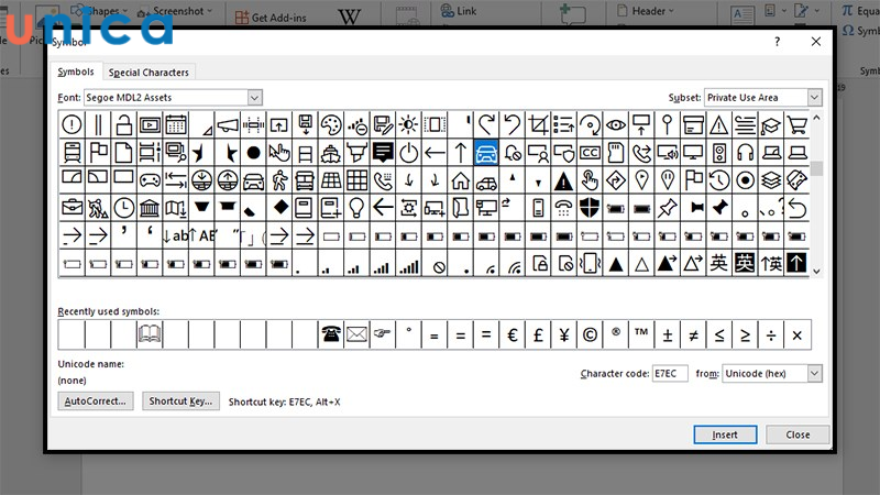 Kiểu Segoe MDL 2 Assets là một dạng font ký tự được thiết kế bởi Microsoft vào năm 2015