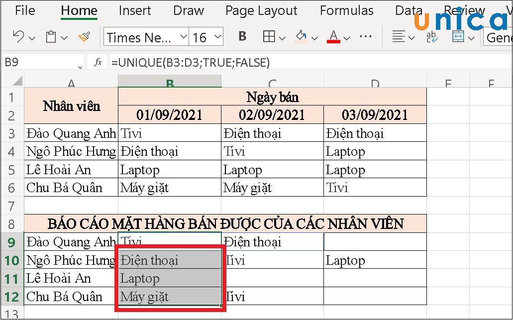 Kết quả cuối cùng