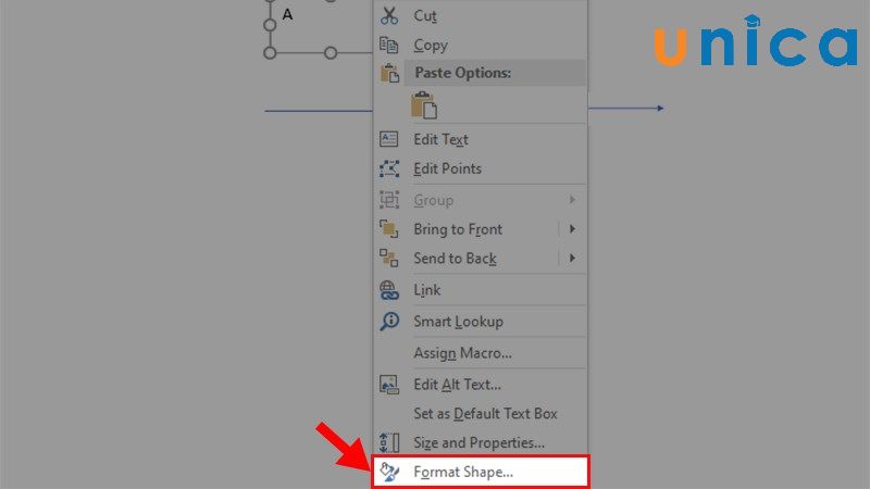 Chọn Format Shape