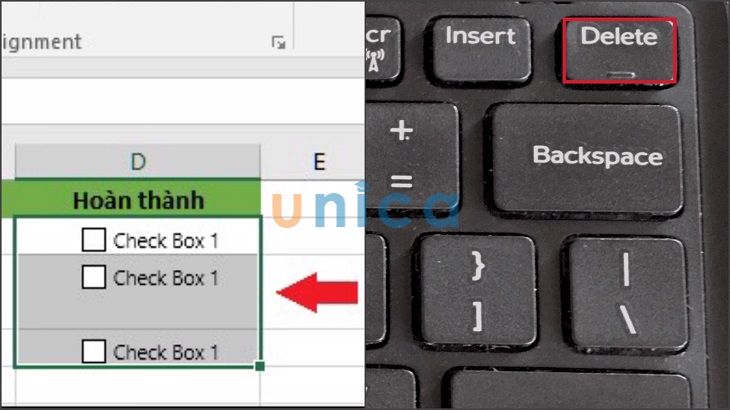 Xóa nhiều Checkbox trong Excel