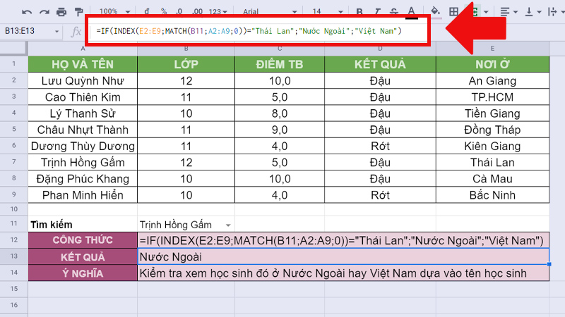 Kết hợp với hàm IF