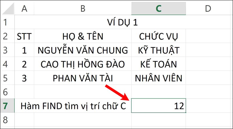 Nhấn Enter để hiển thị kết quả.