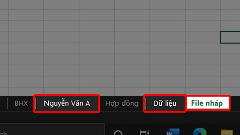 Mở file Excel có sheet cần xóa