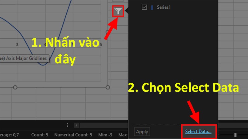 Chọn Select Data