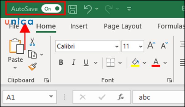 AutoSave tự động lưu các thay đổi trong tài liệu Excel mỗi khi bạn làm việc trên nó