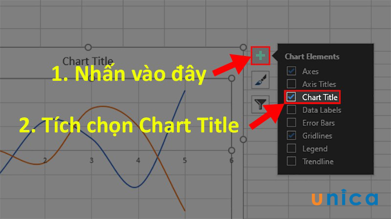 Tích chọn Chart Title