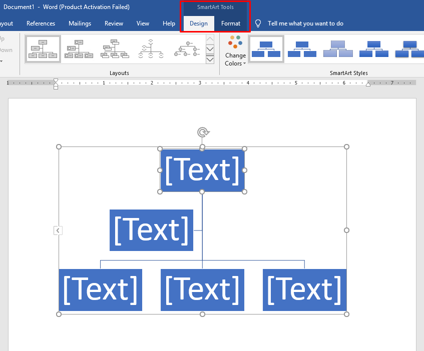 Ví dụ vẽ sơ đồ trong Word