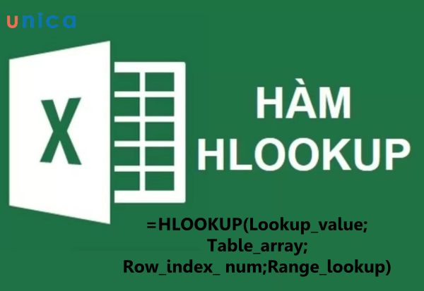 Công thức hàm hlookup