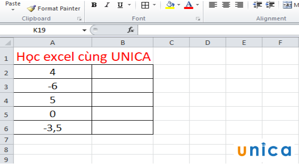 Cách sử dụng hàm trị tuyệt đối trong excel