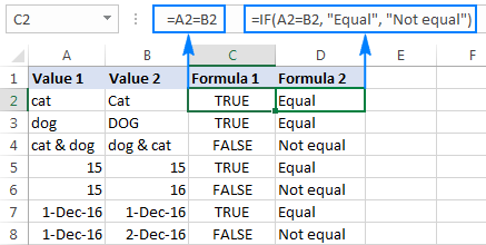 1 - so sánh chuỗi trong excel