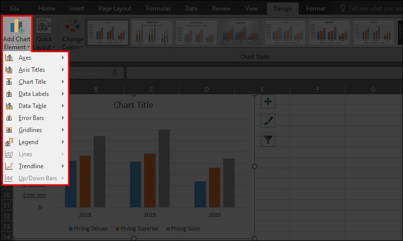 Add Chart Element