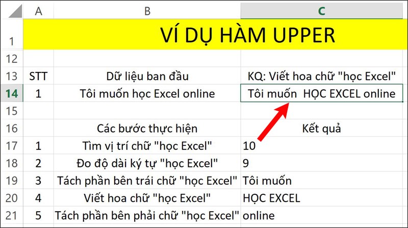 Nhấn Enter để hiển thị kết quả.