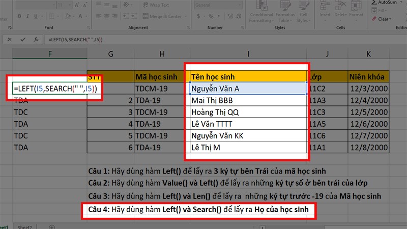 Nhập công thức