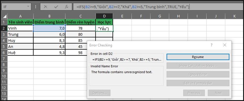 Edit in Formula Bar