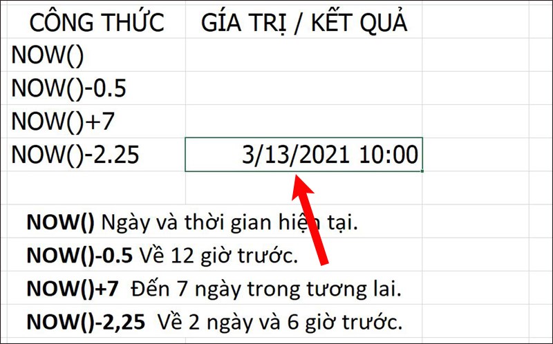 Nhấn Enter để hiển thị kết quả.