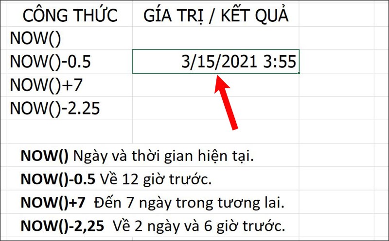 Nhấn Enter để hiển thị kết quả.