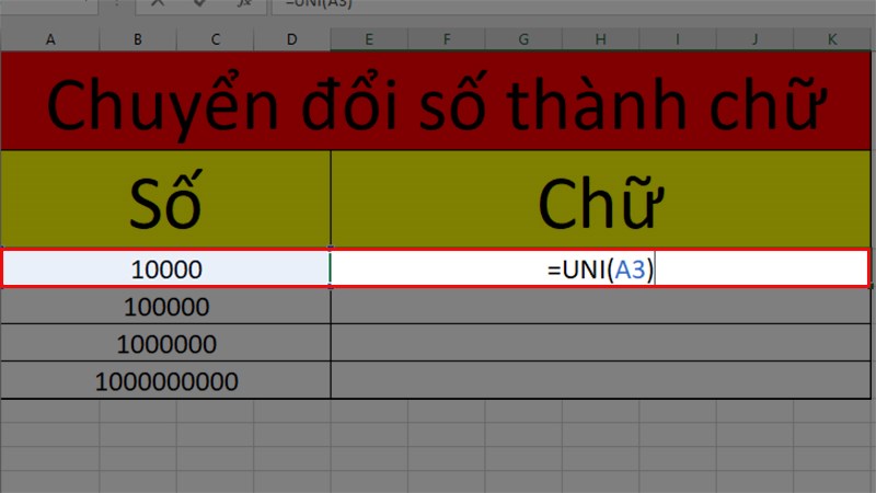 Sử dụng các hàm sau để đổi số thành chữ