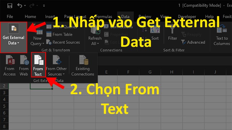  Chọn From Text