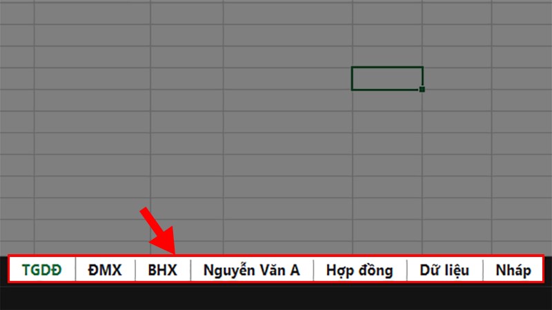 Mở file Excel với các sheet đã chọn như ở cách 1 và cách 2