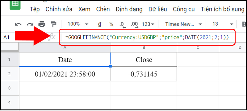 Xem tỷ lệ chuyển dổi từ đồng USD sang GBP trong ngày 1/2/2021