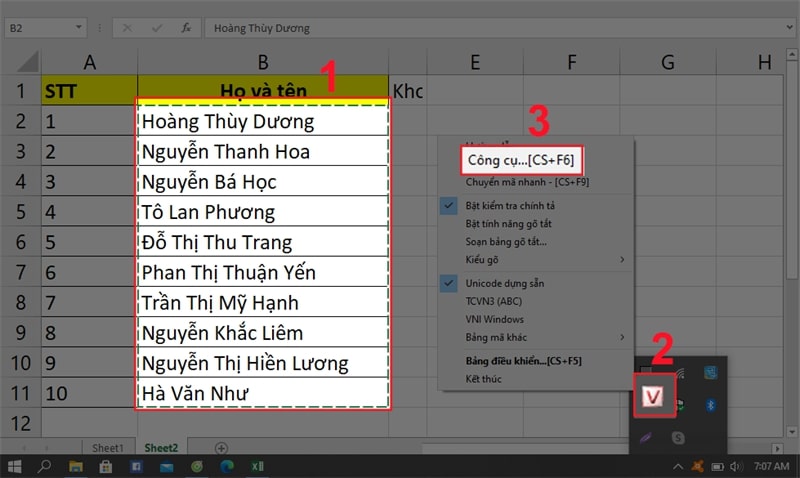 Chọn Công cụ...[CS+F6]