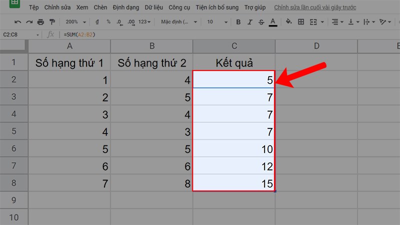 Mở Google Sheet > Quét chọn phạm vi dữ liệu cần khóa