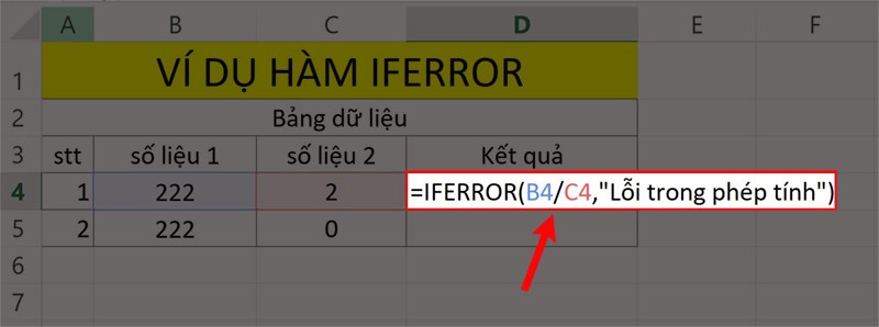 Hàm IFERROR.