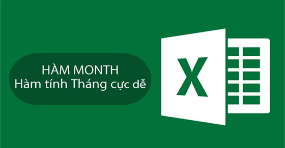 Cách sử dụng hàm MONTH trong Excel để tính tháng đơn giản, có ví dụ