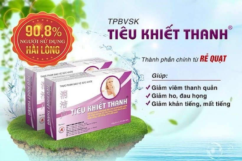 Sản phẩm Tiêu Khiết Thanh giúp cải thiện tốt tình trạng viêm họng